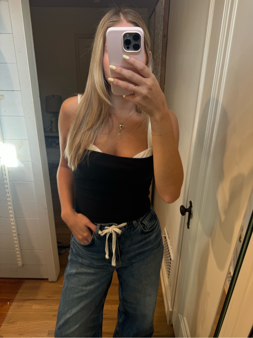 Reformation Black Tank Top